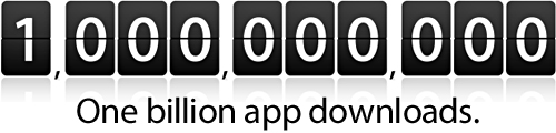 1 Milliarde App Downloads
