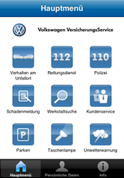 VW Hauptmenü