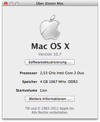 Mac OS X Version 10.7