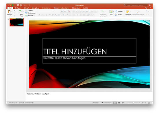 Microsoft Office 2016 - PowerPoint für Mac