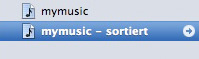 Mac iTunes - neue, sortierte Playlist