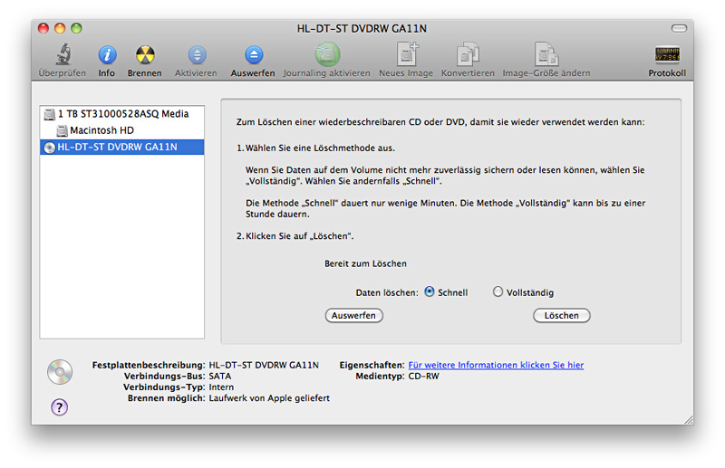 Cd Dvd Brennen Mit Mac Os Maceinsteiger De