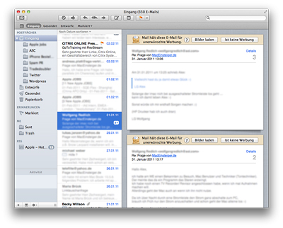 Mac OS X Lion - Mail