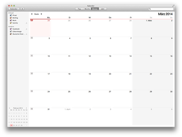Mac Kalender - iCal