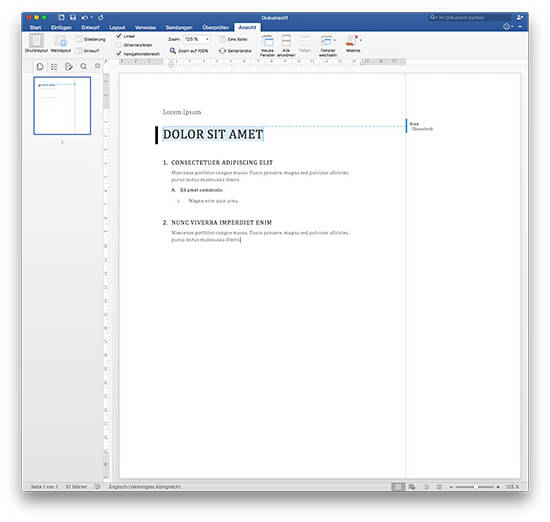 Microsoft Office 2016 - Word für Mac